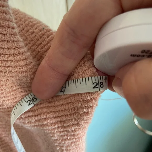 Free People Ottoman Slouchy Tunic Sweater Pink Sun Sand Medium - Picture 13 of 13